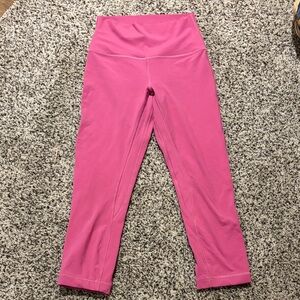 Lululemon Cropped Pink Mauve Leggings